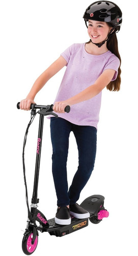 Patín Eléctrico Para Niños,(as) Col Negro/rosa. M .