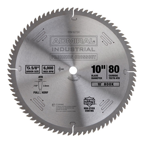 Disco Para Cortar Madera De 10 Pulgadas