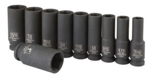 Dados Set De 10 Piezas De 1/2 De Impacto Sae O Metrica