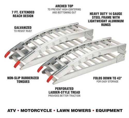 Rampa Plegable Para Moto O Cuatrimoto, Hasta 1400 Lbs, - Imagen 8
