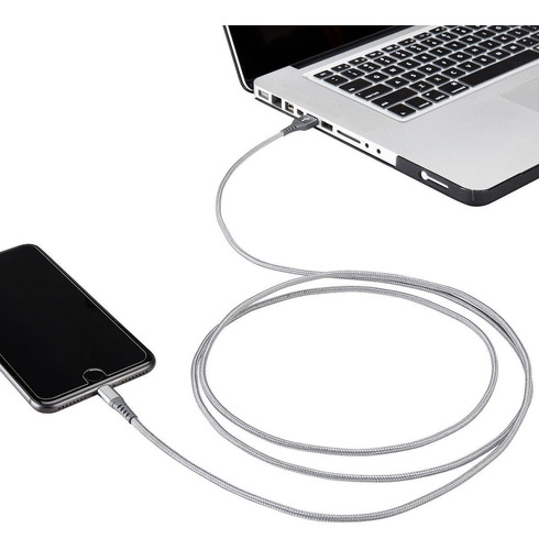 Cable De Carga Trenzado Usb A Lightning Ermn - Imagen 5